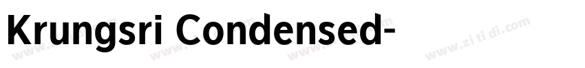 Krungsri Condensed字体转换 Krungsri Condensed字体转换